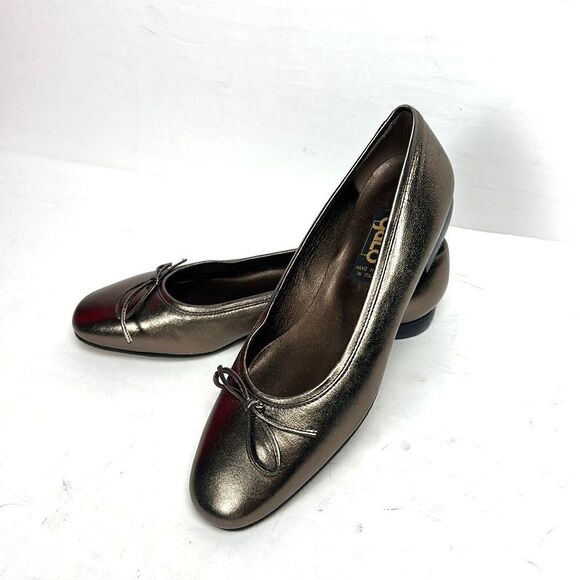 NWOB GALO Vintage Leather Ballerina Flats Hand made in Italy EUR 37,5 - Picture 2 of 13